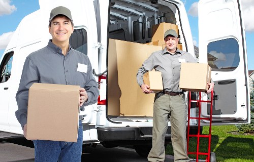 Low-carbon van used for storage collections and deliveries
