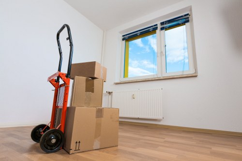 A tidy storage area supporting home renovation in Sanderstead