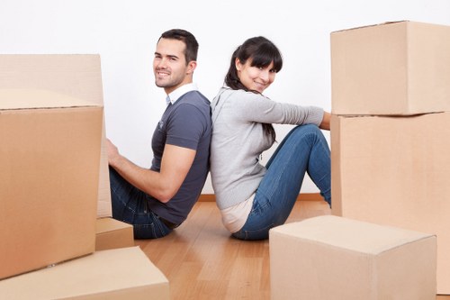 Loading furniture and boxes during house removals in Sanderstead